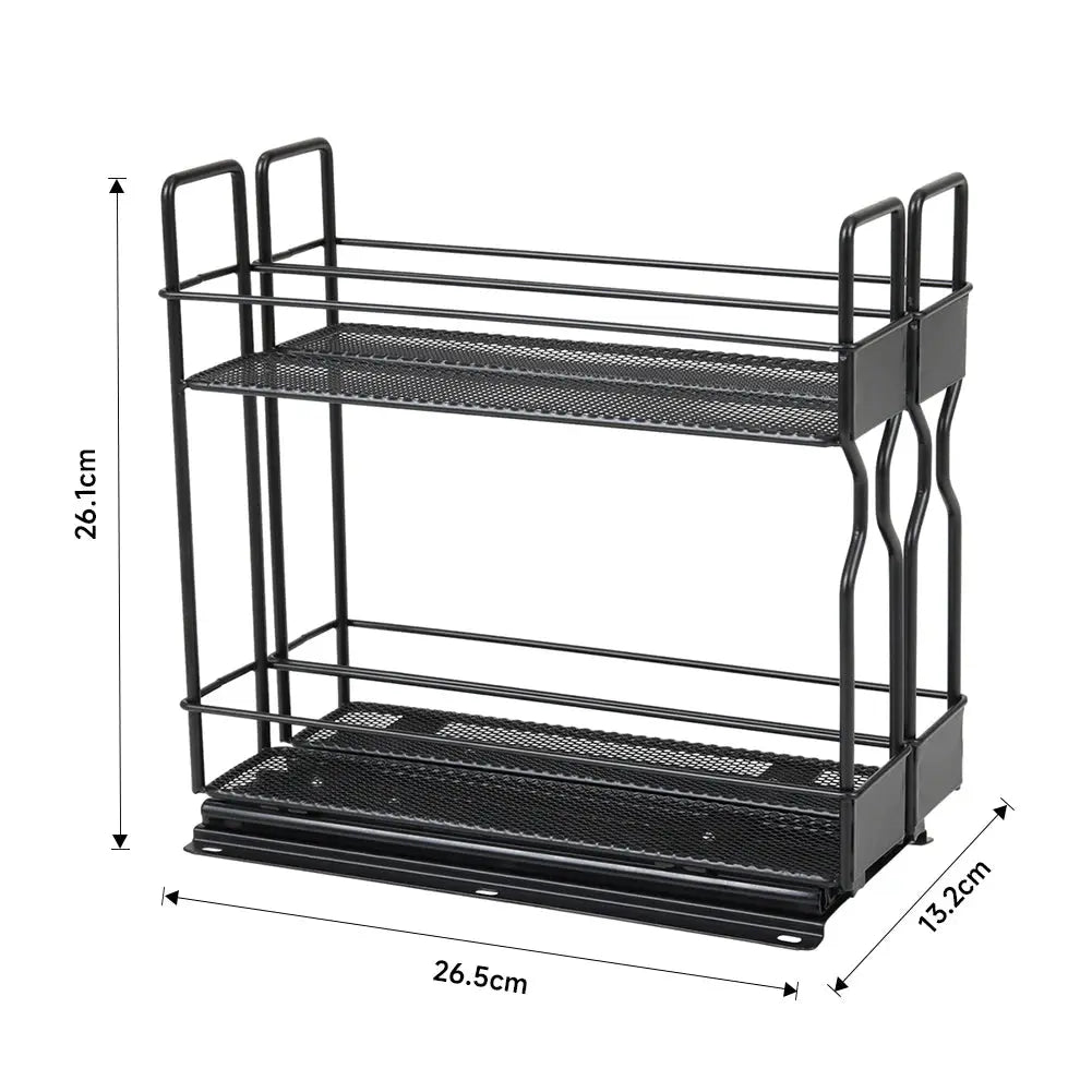 Slide-Out Metal Spice Rack