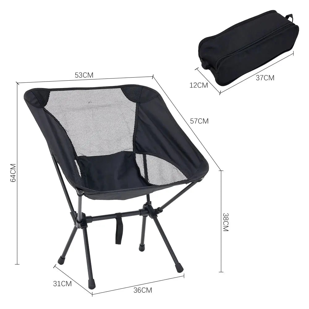 Portable Backrest Folding Camping Chair