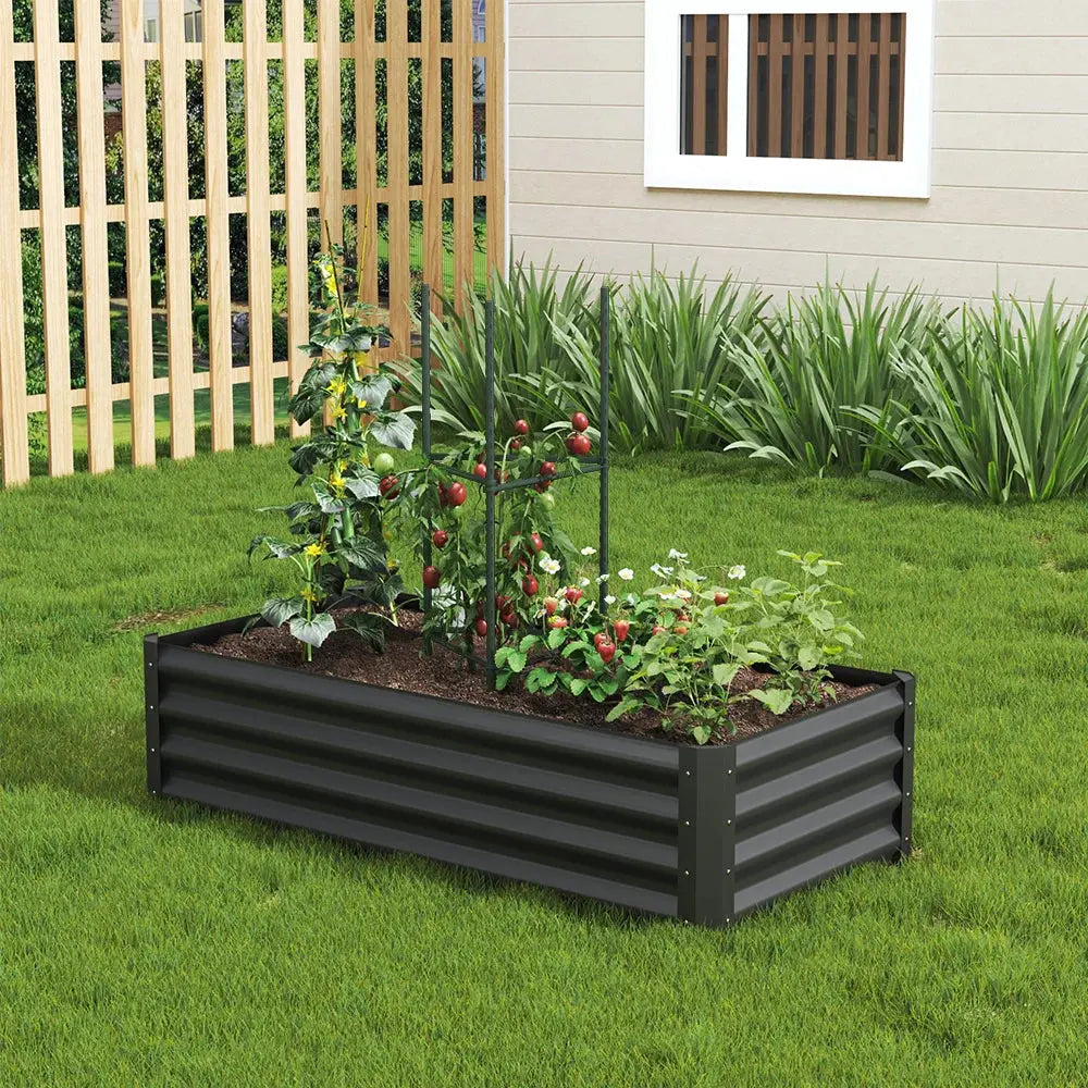 Raised Bed Outdoor Vegetable Plants Flowers Pots Box - Furnish Wise
