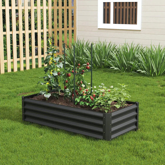 Raised Bed Outdoor Vegetable Plants Flowers Pots Box - Furnish Wise
