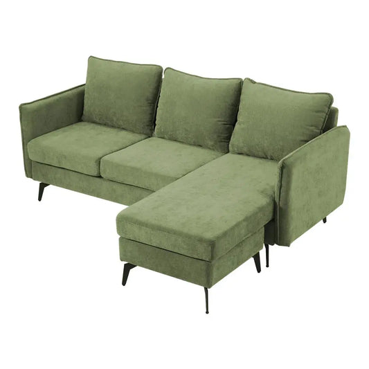 3 Seater Upholstered Corner Sectional L-Shaped Sofa Furnish Wise