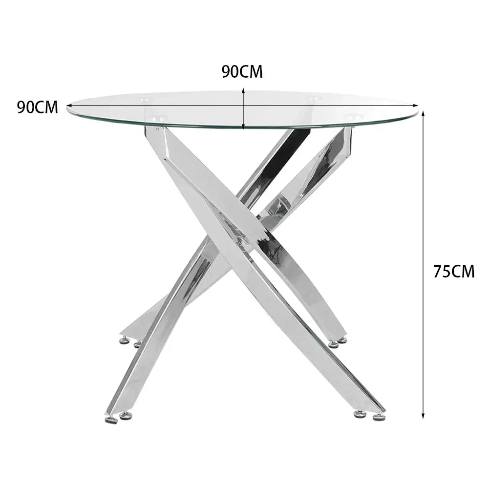 Stylish Tempered Glass Coffee Table Furnish Wise