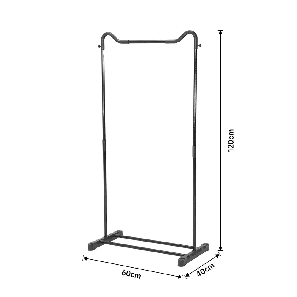 Black Freestanding Metal Garment Rack