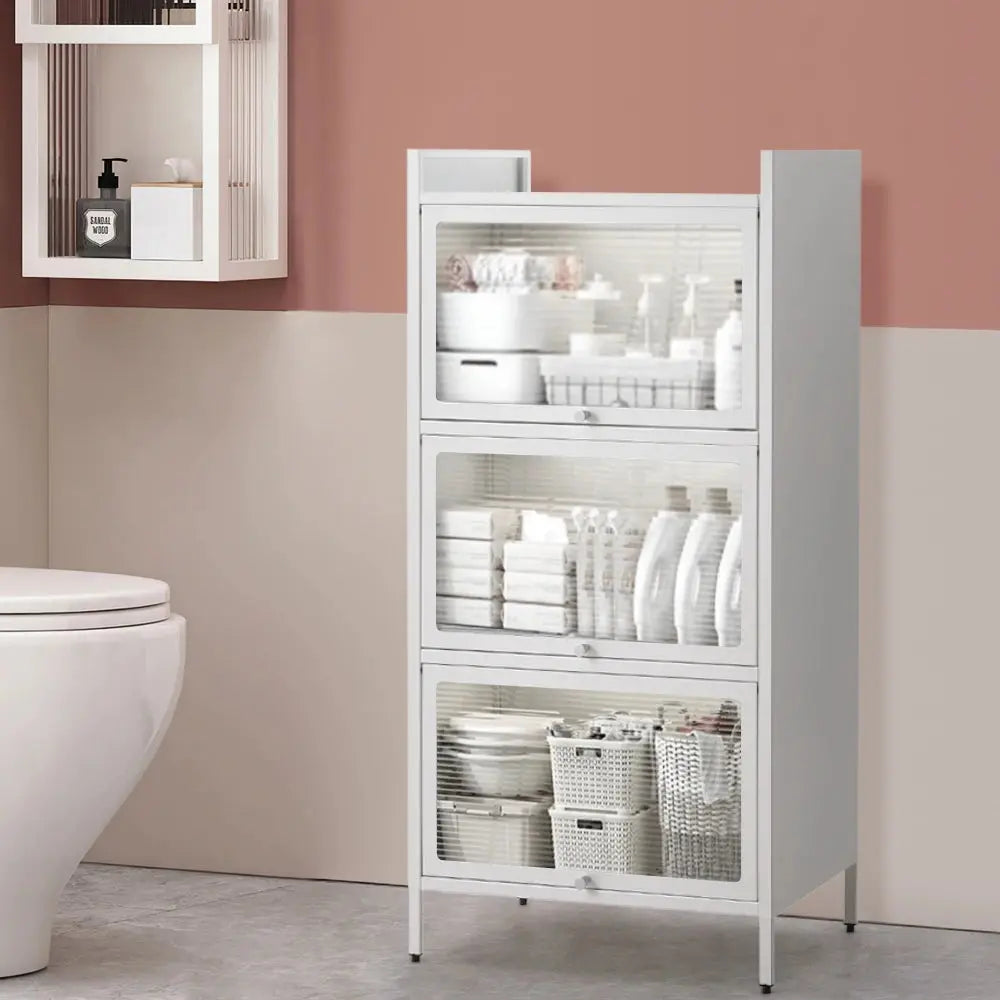 Vertical File Cabinet with 3 Shelves