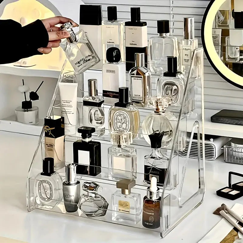 Elegant Acrylic Perfume & Cosmetic Organizer Furnish Wise
