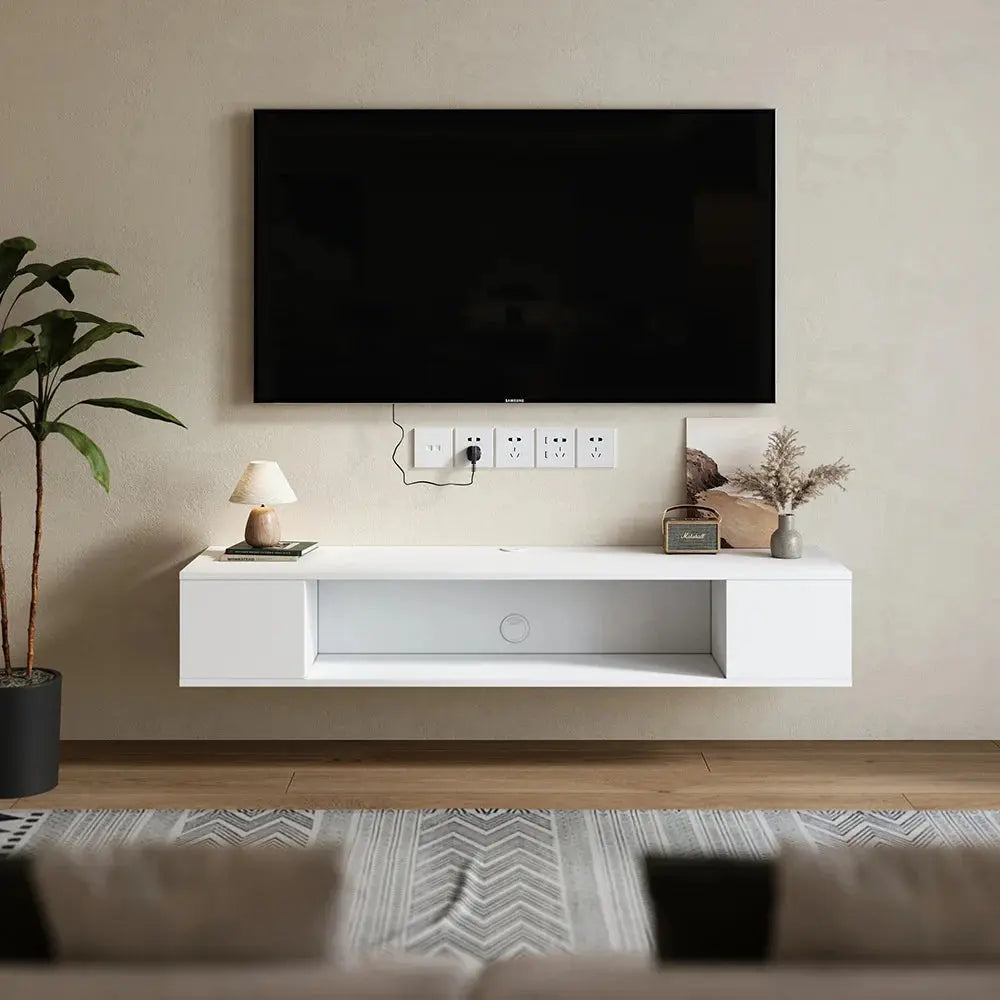 White MDF Framed Sideboard TV Stand
