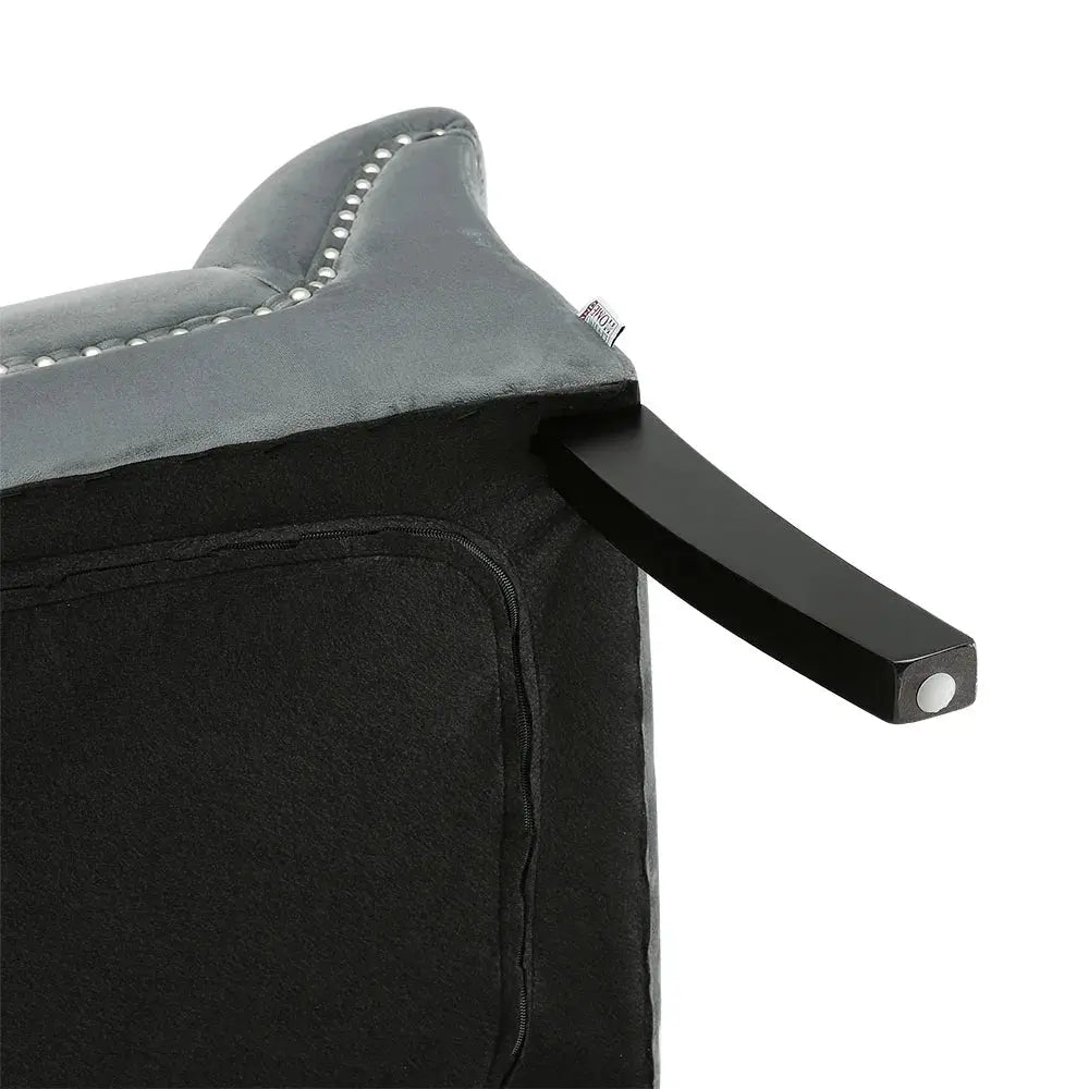 Modern Design Velvet Button Bench