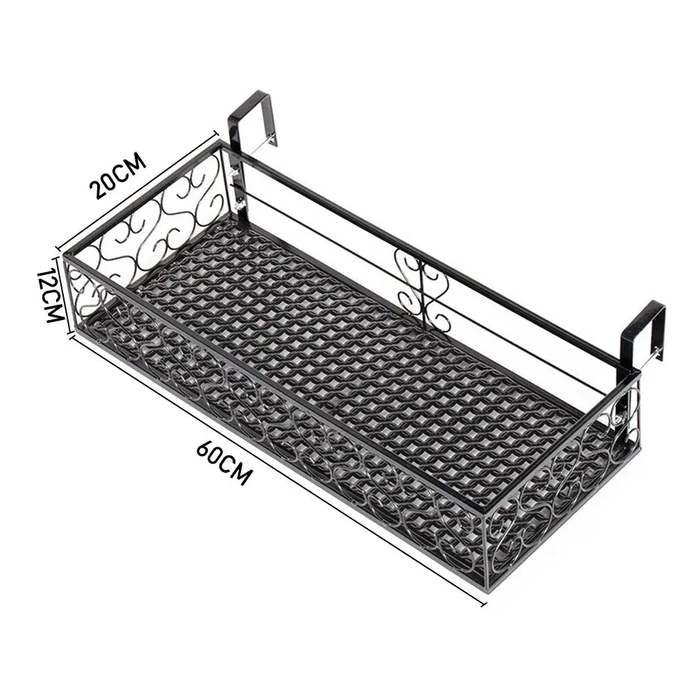 Hanging Railing Flower Pot Holder Furnish Wise