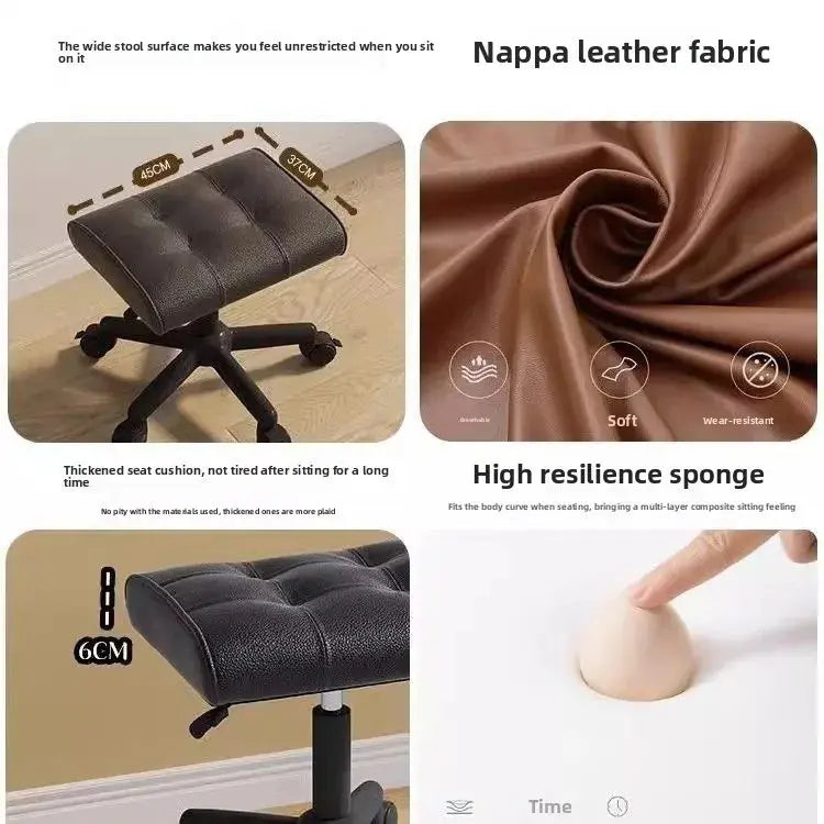 Adjustable Height Foot Rest for Office Chair, Under Desk Elevating Footstool with Memory Foam, Ergonomic Home Sofa Leg Rest Furnish Wise