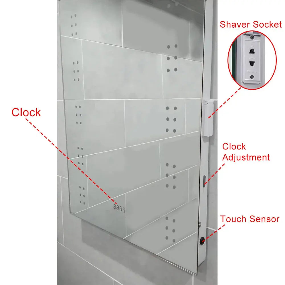 Illuminated LED Bathroom Mirror with Lights Furnish Wise