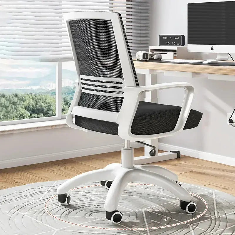 Height-Adjustable Recliner Chair - Ergonomic Rocking Office Chair with Wheels, Multi-Purpose Armchair for Living Room Furnish Wise