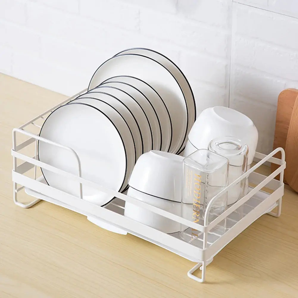 Metal Wire Dish Cup Rack with Drip Tray