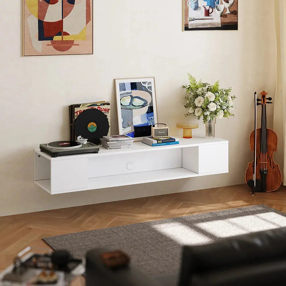 White MDF Framed Sideboard TV Stand