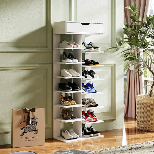 8-Tier Household Space Saving Shoe Rack Furnish Wise