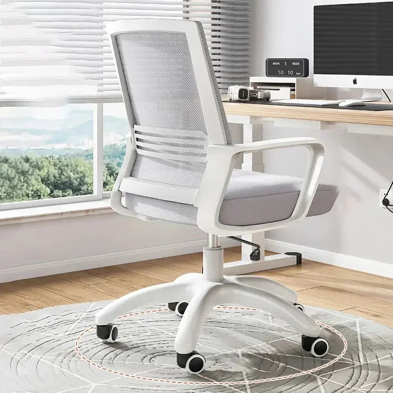 Height-Adjustable Recliner Chair - Ergonomic Rocking Office Chair with Wheels, Multi-Purpose Armchair for Living Room Furnish Wise