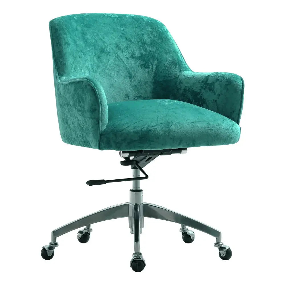 Ice Velvet Adjustable Swivel Office Chair Furnish Wise