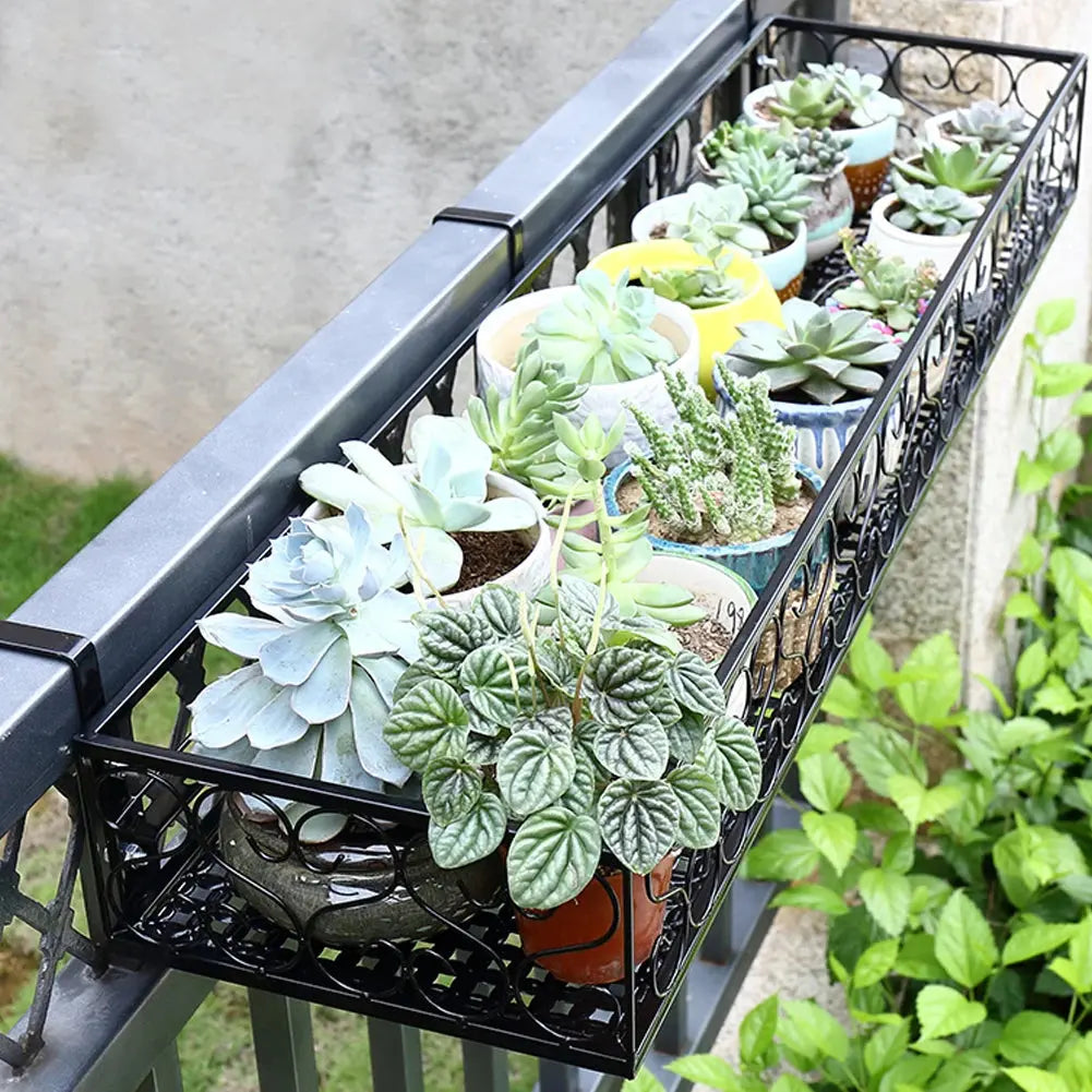 Hanging Railing Flower Pot Holder Furnish Wise