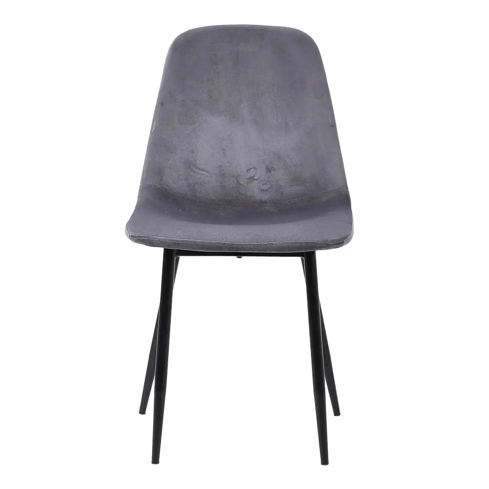 Set of 2 Velvet Upholstered Dining Chairs