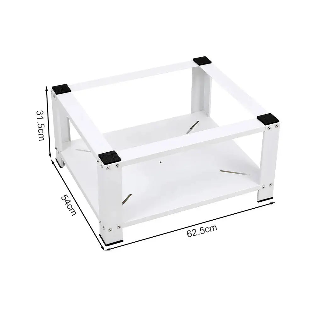 Washing Machine Dryer Pedestal Powerful and Durable, White Furnish Wise