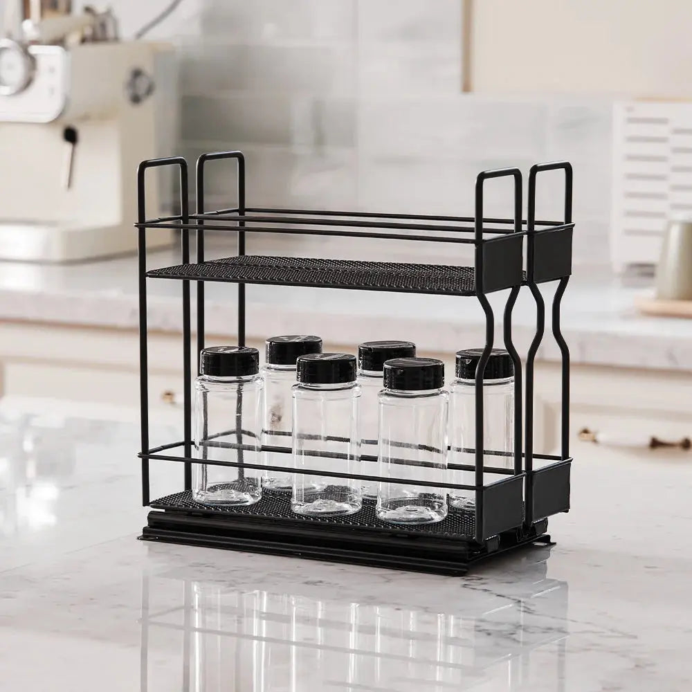 Slide-Out Metal Spice Rack