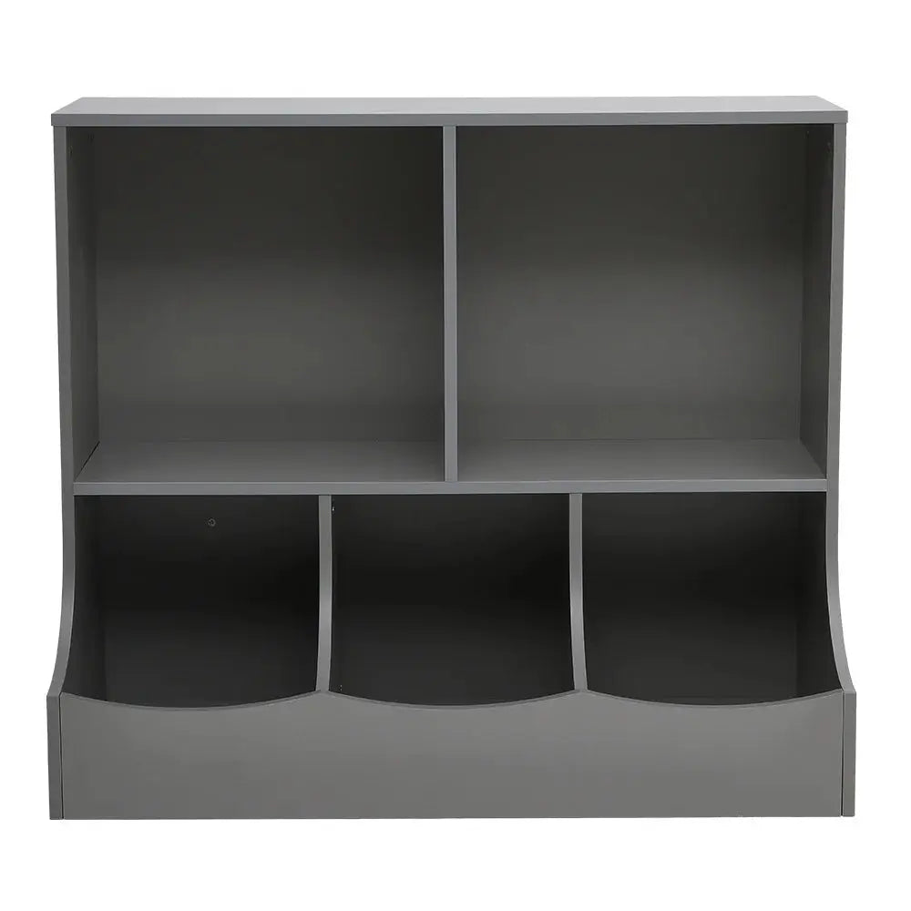 Grey 2 Tier Open Style Storage Organiser Furnish Wise