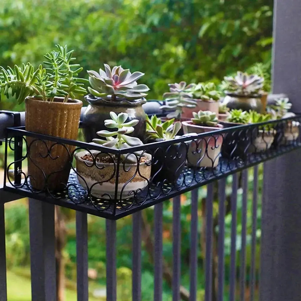 Hanging Railing Flower Pot Holder Furnish Wise
