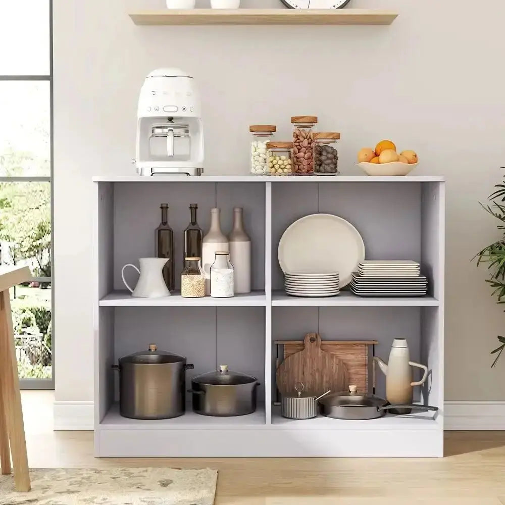 Sideboard Cabinet with Open Shelves