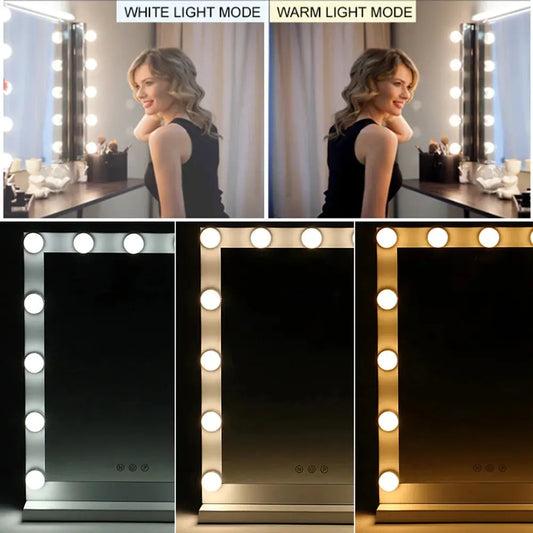 Dimmable LED Light Makeup Mirror Furnish Wise