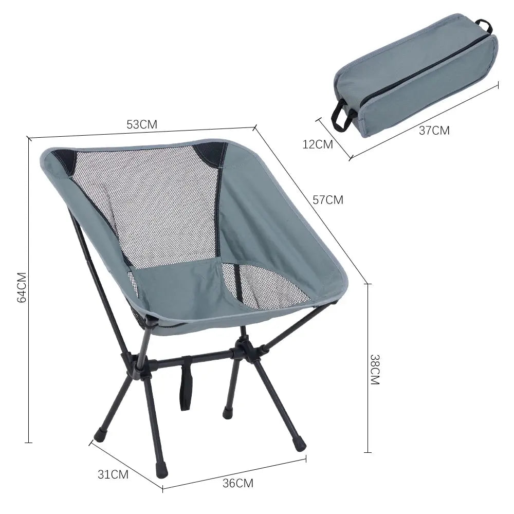 Portable Backrest Folding Camping Chair