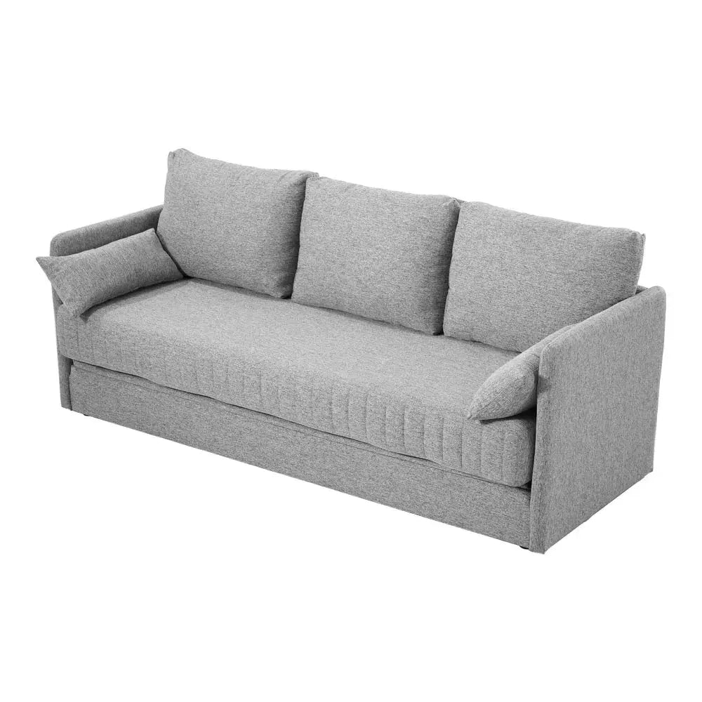 3-Seater Folding Sofa Bed with 2 Pillows Furnish Wise
