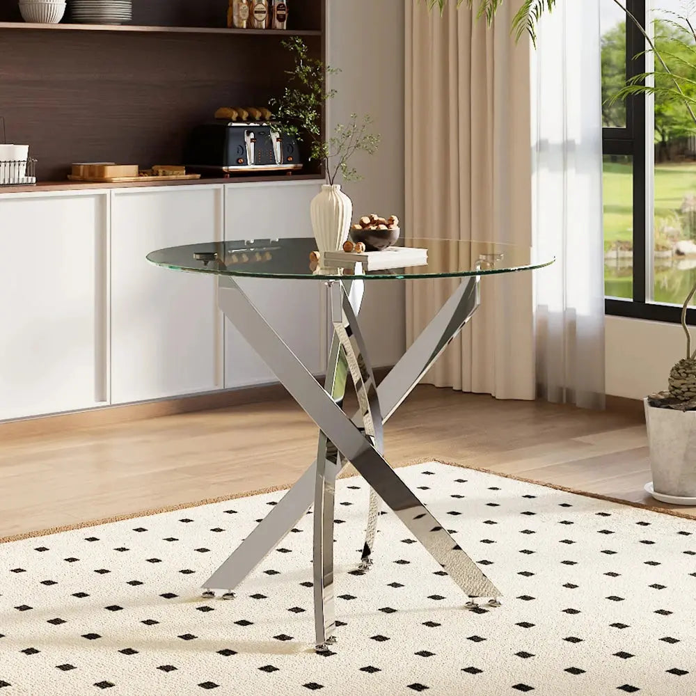 Stylish Tempered Glass Coffee Table Furnish Wise