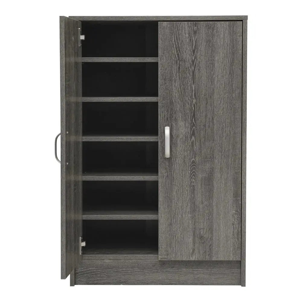 6-Tier Wood Grain Shoe Cabinet Furnish Wise