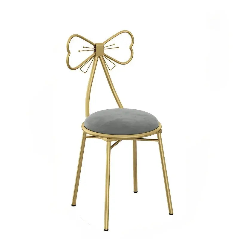 Dressing stool, makeup stool, modern and simple, with shoulder straps, seat cushion, bow tie office chair ergonomic  pink chair Furnish Wise