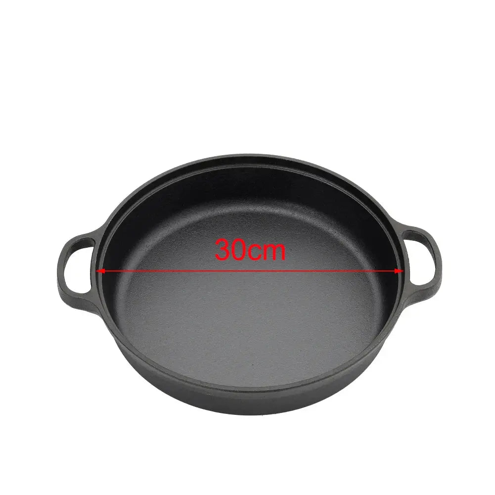 Black Pre-Seasoned Cast Iron Pan