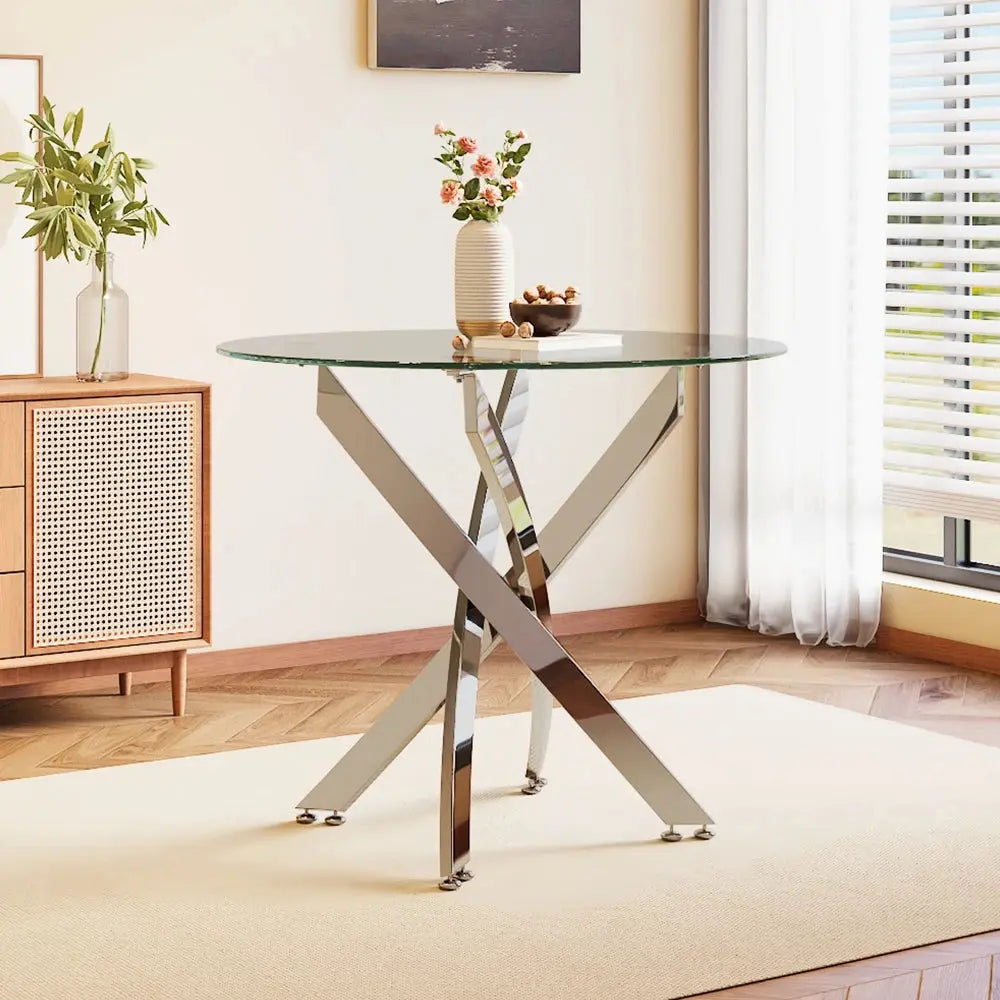 Stylish Tempered Glass Coffee Table Furnish Wise