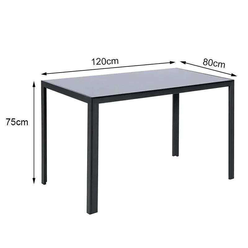 Black Glass Dining Coffee Table