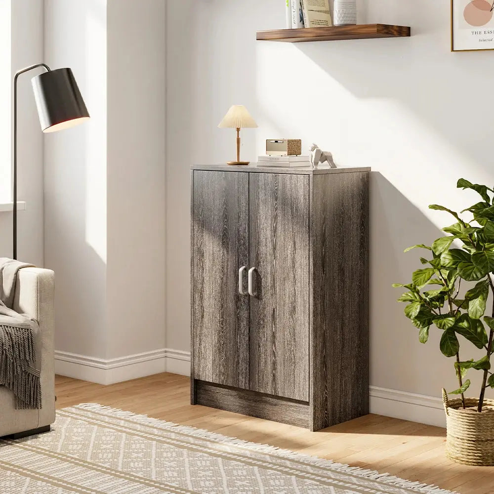 6-Tier Wood Grain Shoe Cabinet Furnish Wise