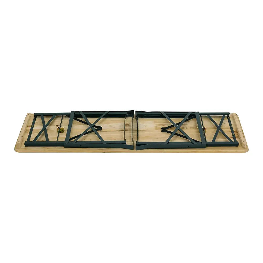 Outdoor Foldable Wooden Height Adjustable Garden Table Furnish Wise