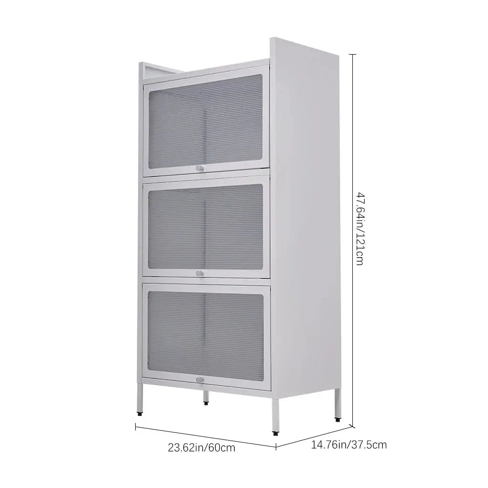 Vertical File Cabinet with 3 Shelves