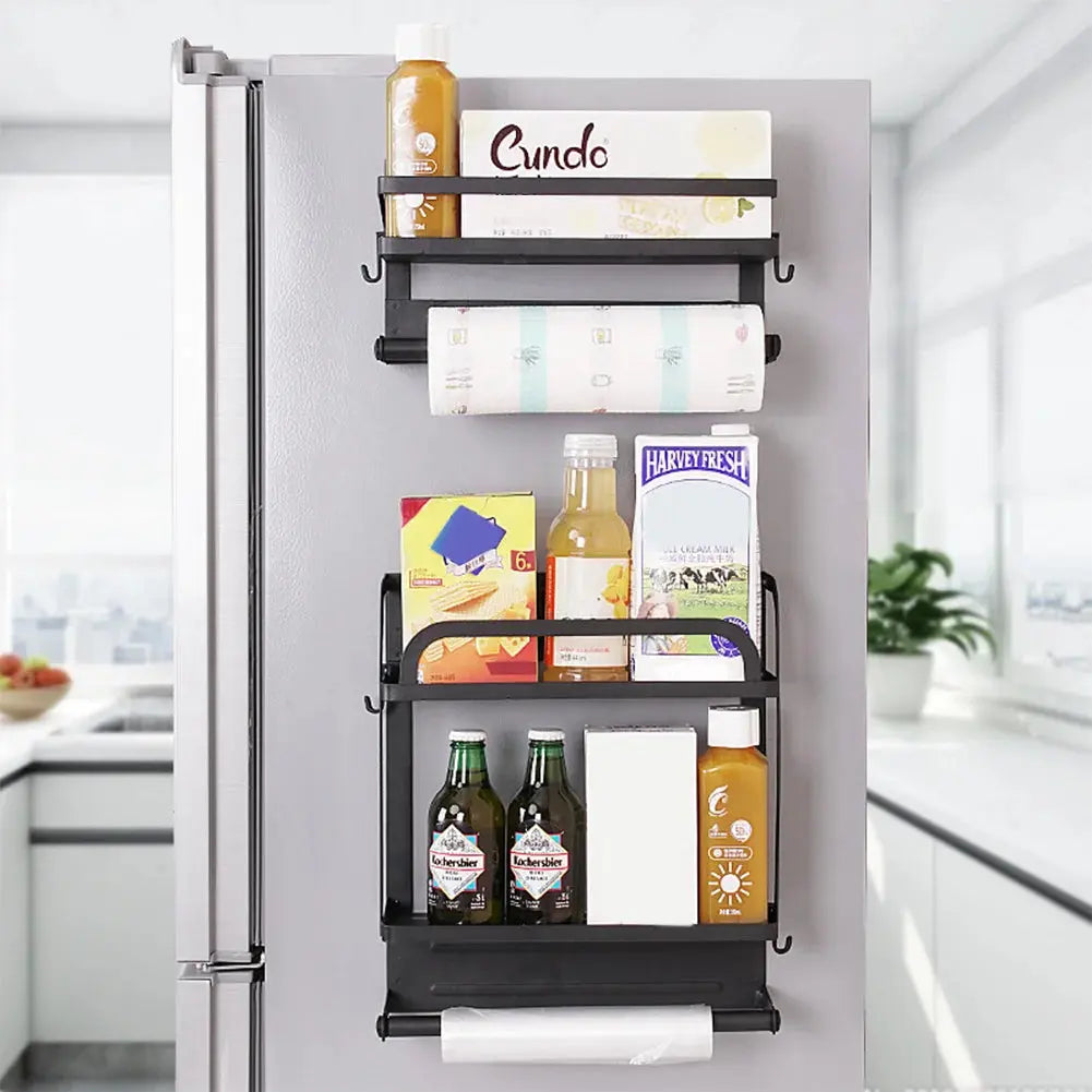 Magnetic Storage Organizer with Paper Towel Holder