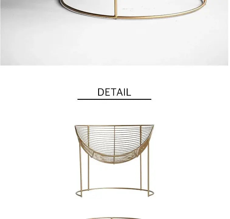 Creative Hollow Out Golden Luxury Armchair Furnish Wise