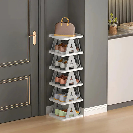 Multi-layer Simple Folding Plastic Shoe Rack Furnish Wise