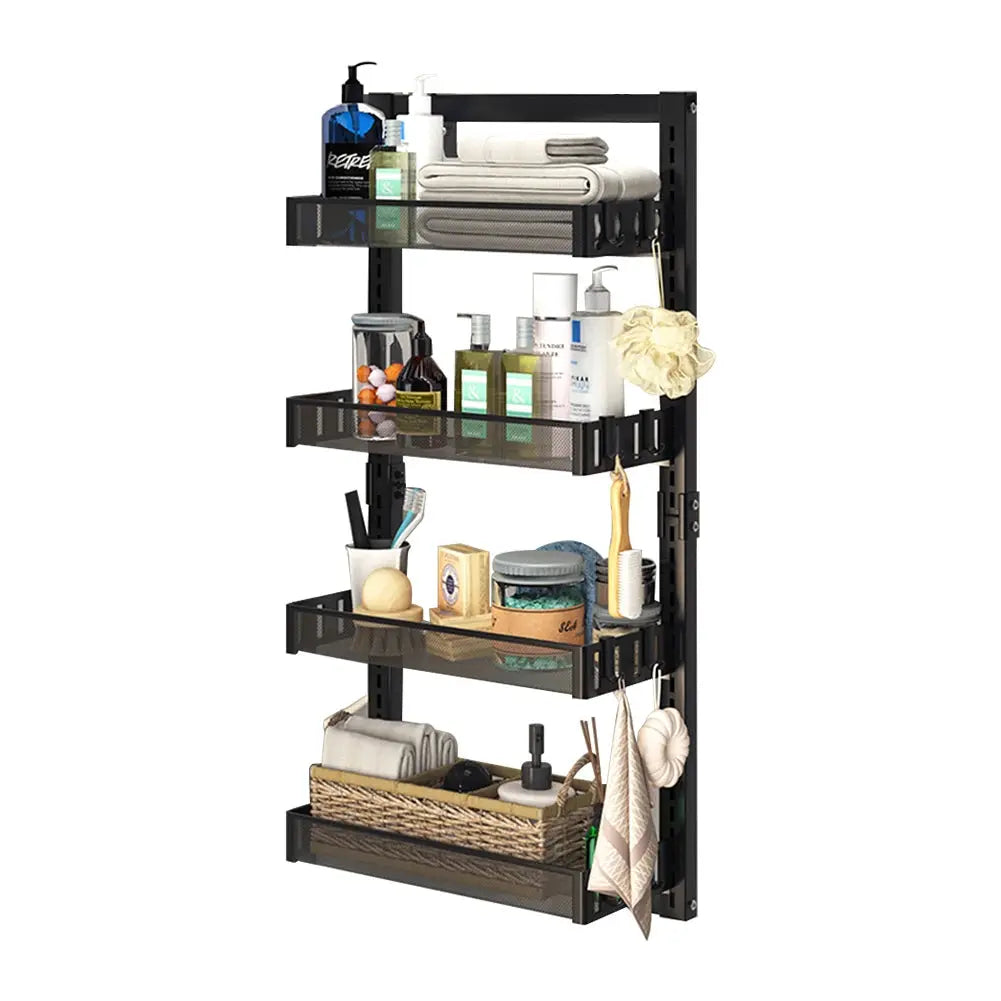 4 Tier Over-the-Door Adjustable Shower Caddy Shelf