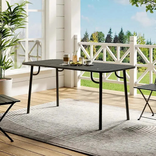 Outdoor Metal Garden Table