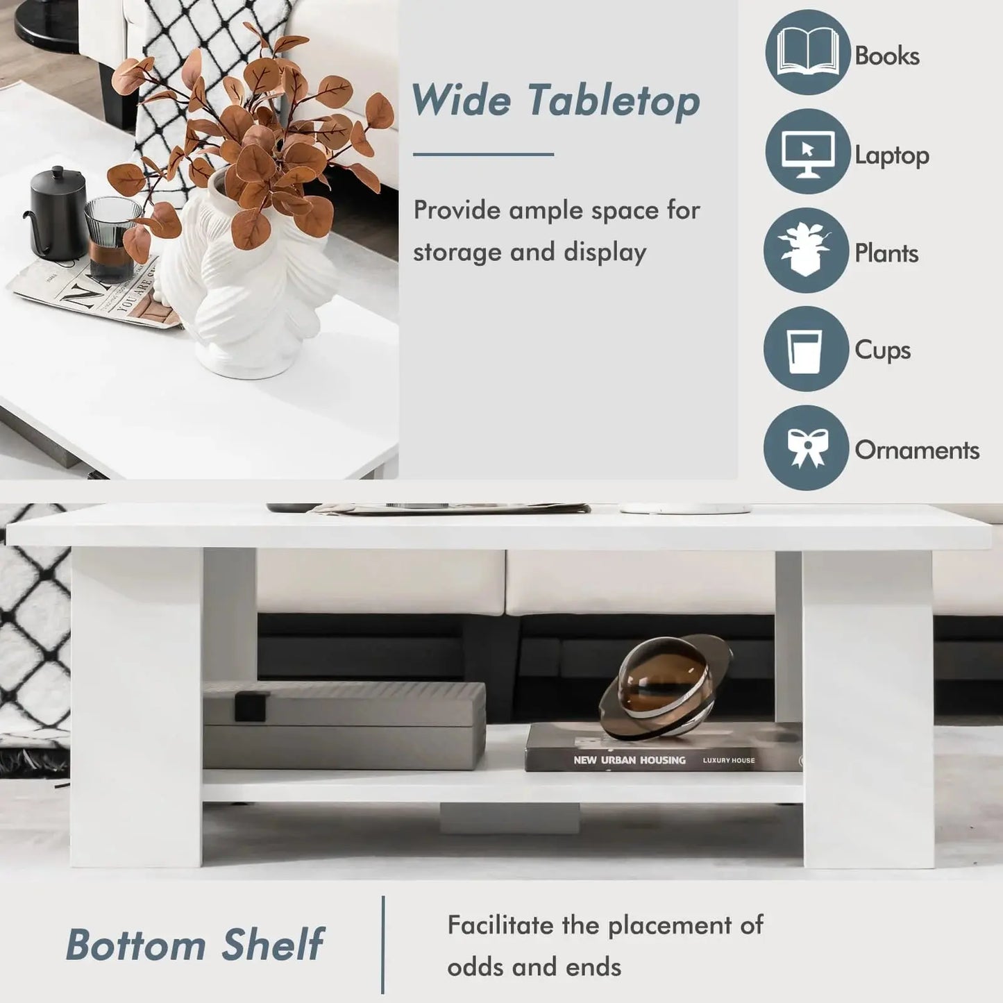 Modern Cocktail Table Furnish Wise