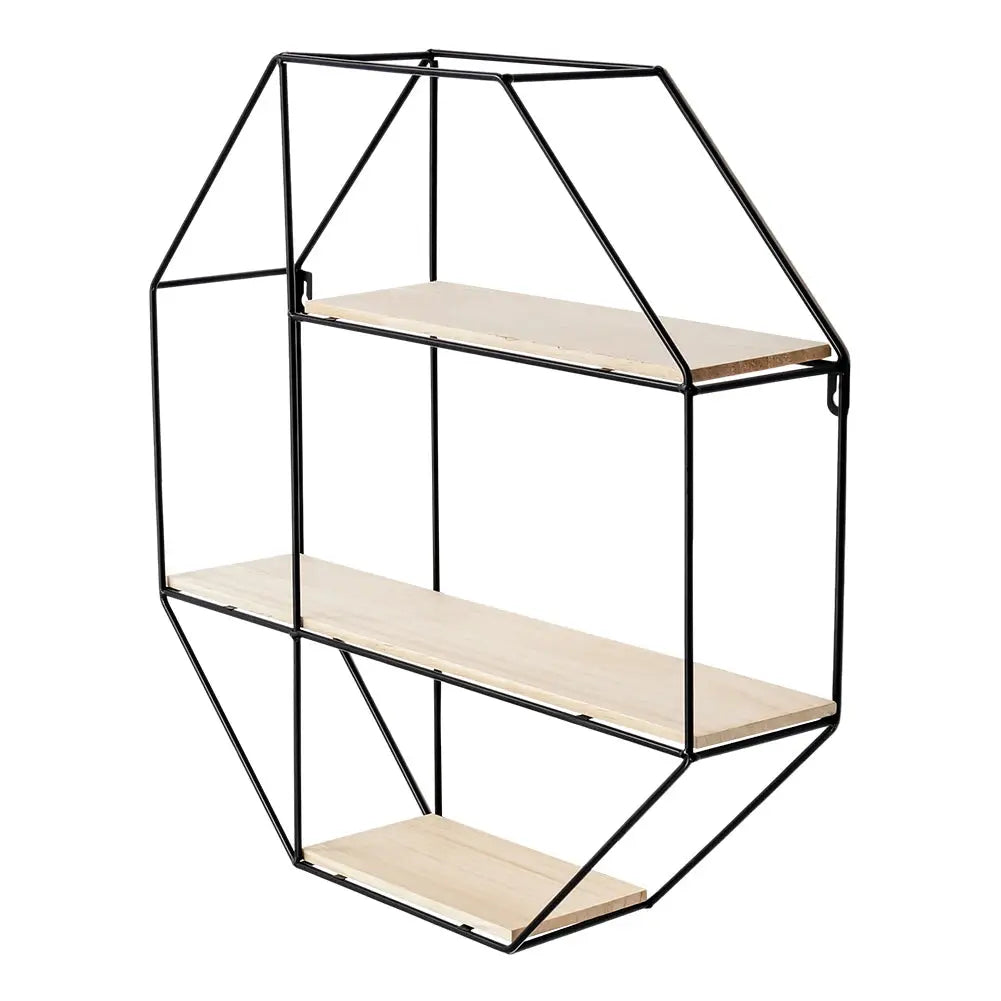 Modern Round Octagonal Floating Decorative Wall Display Shelf