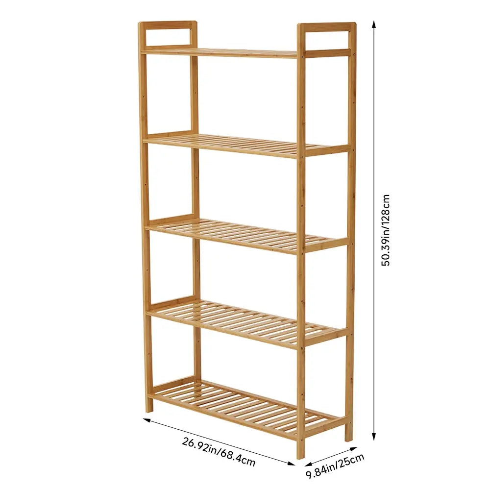 5-Tier Wooden Storage Rack