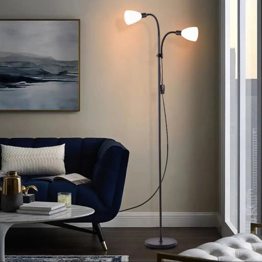 Adjustable Standing Double Headed Floor Lamp Furnish Wise