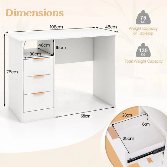 Modern Office Computer Workstation Desk Furnish Wise
