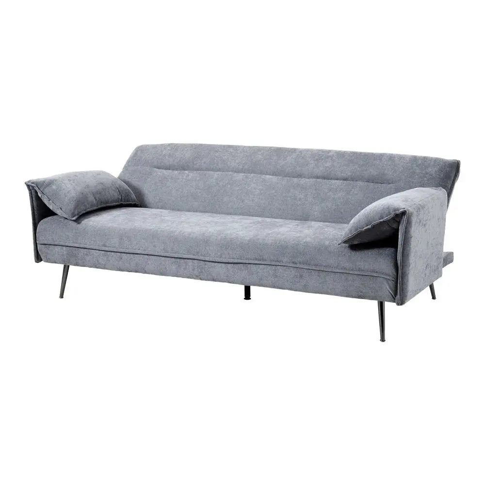 3-Seater Contemporary Convertible Sofa Bed with 2 Pillows Furnish Wise